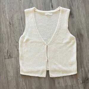 Oak and Fort Cream Knit Tank